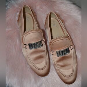 GIUSEPPE ZANOTTI Salmon satin loafer